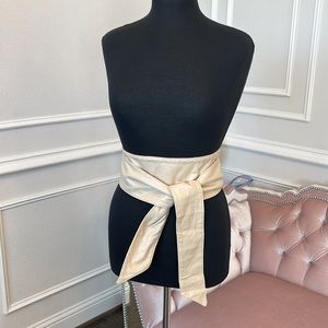 Wrap around leather belt